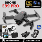 Drone E99 Pro Plegable + Batería Extra Incluida