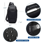Combo Hombre Moderno: Bandolera Antirrobo + Barbeador Retro Buda