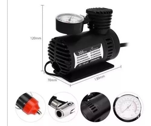 Mini Compresor de Aire 300 PSI – Compacto, Potente y Siempre a Mano