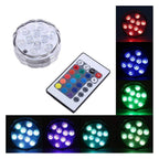 Lampara Subacuática + Control Luces De Colores