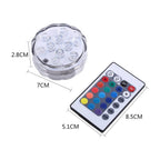 Lampara Subacuática + Control Luces De Colores
