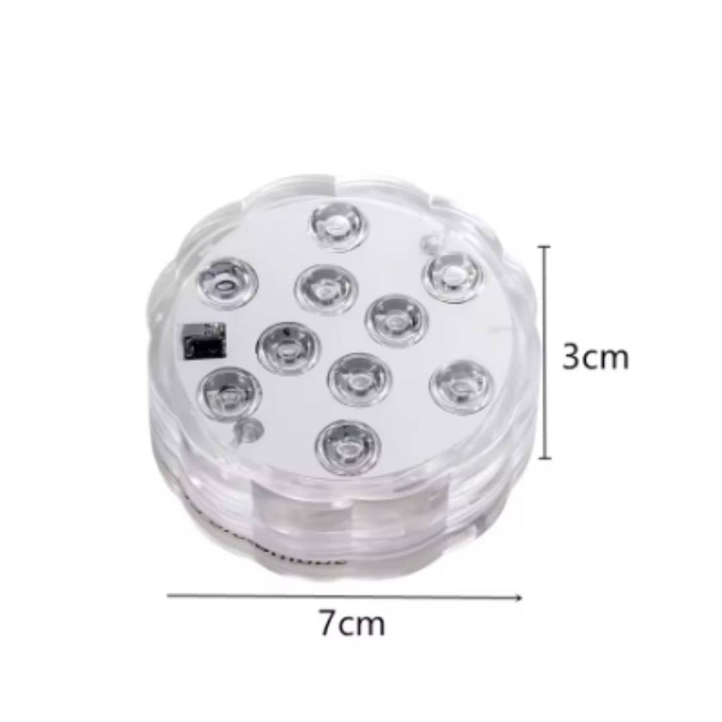 Lampara Subacuática + Control Luces De Colores