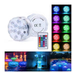 Lampara Subacuática + Control Luces De Colores