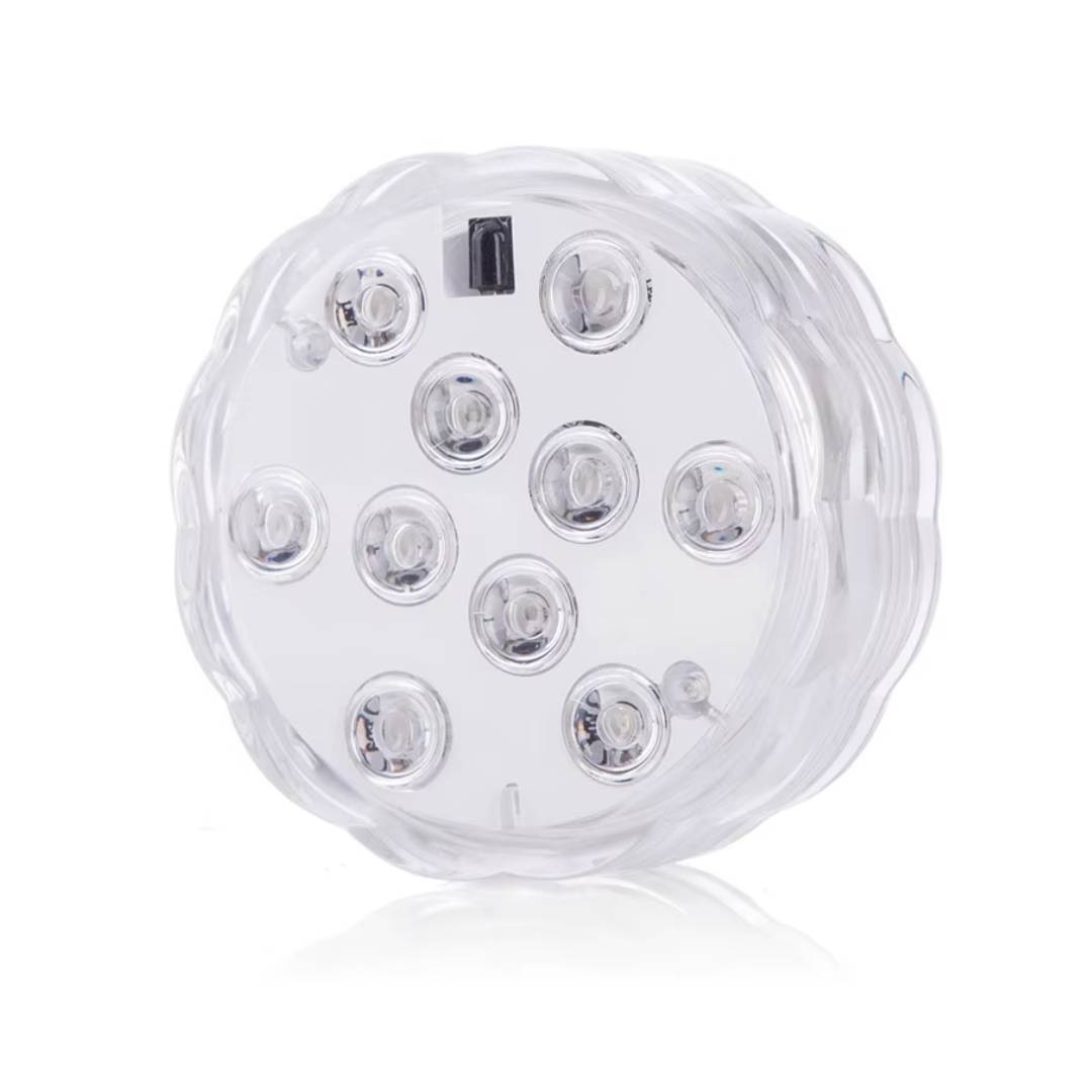 Lampara Subacuática + Control Luces De Colores