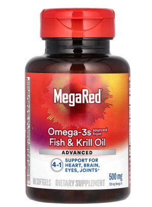 MegaRed® Omega-3 + Krill: Cuida tu corazón, mente y articulaciones