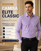 Camisa Élite Classic – Manga Larga en Seda Mango