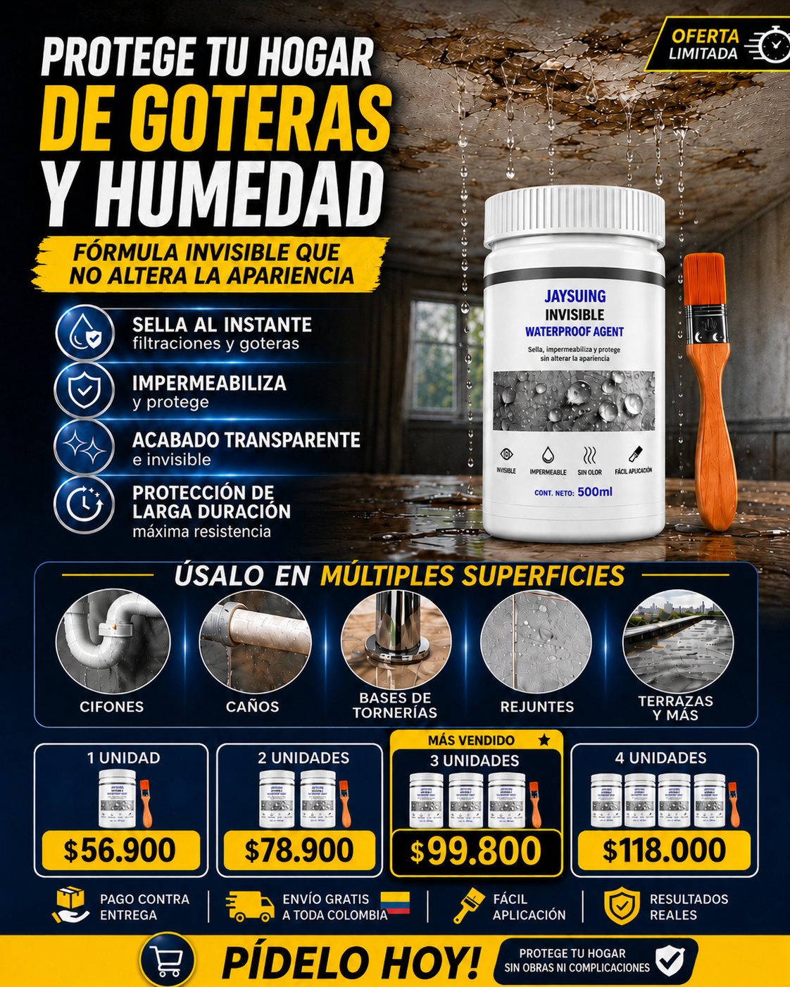 Jaysuing - Sellador Impermeabilizante contra Goteras y Humedad