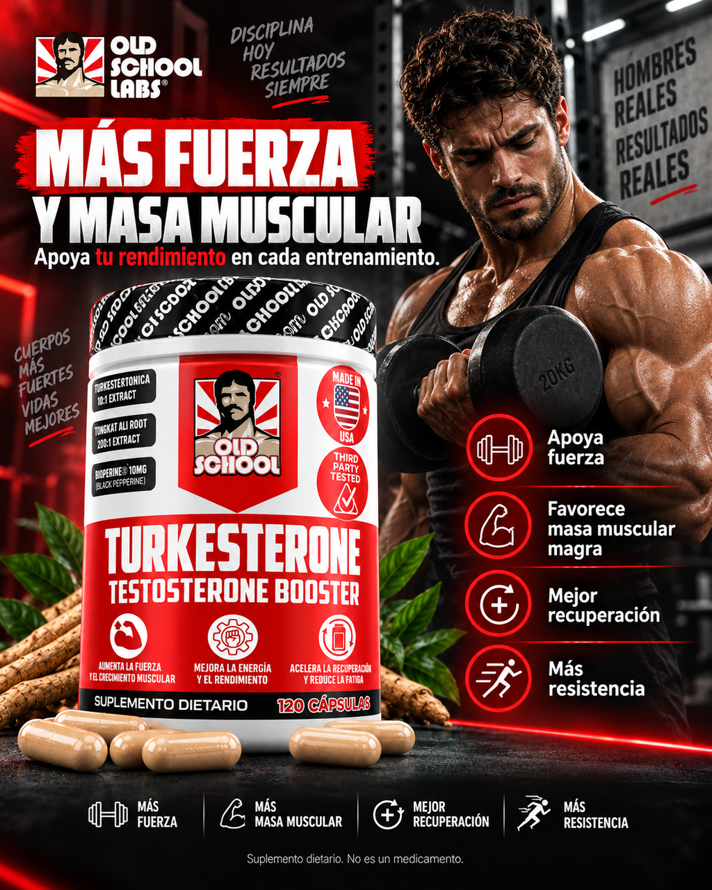 TURKESTERONE - Impulsa tu rendimiento y Transforma tu cuerpo