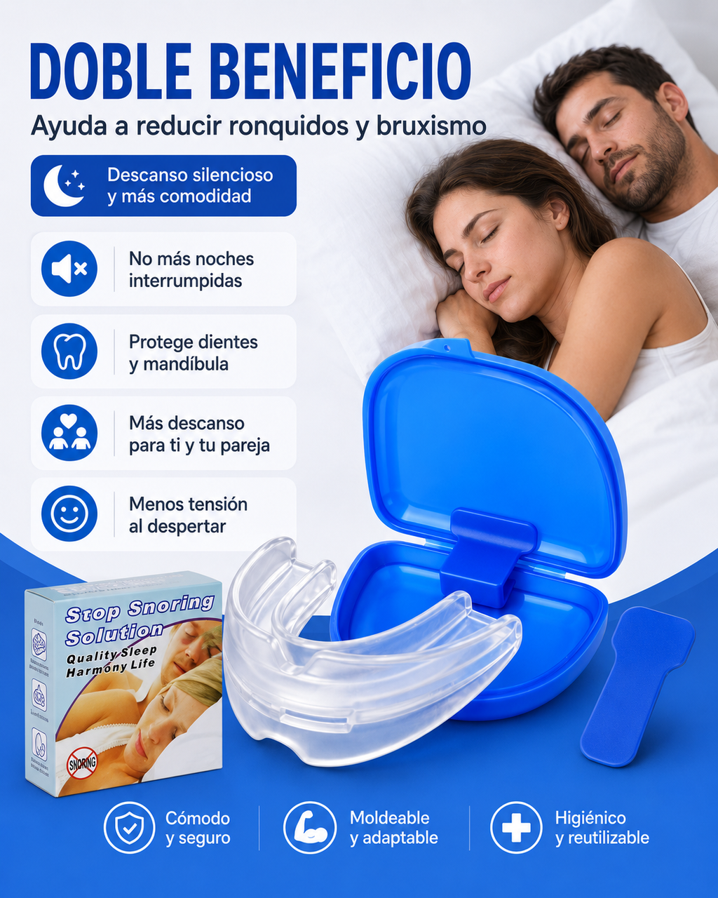 RONQUILESS PRO - Duerme mejor y protege tus dientes