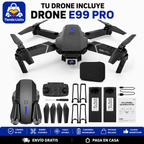 Drone E99 Pro Plegable + Batería Extra Incluida