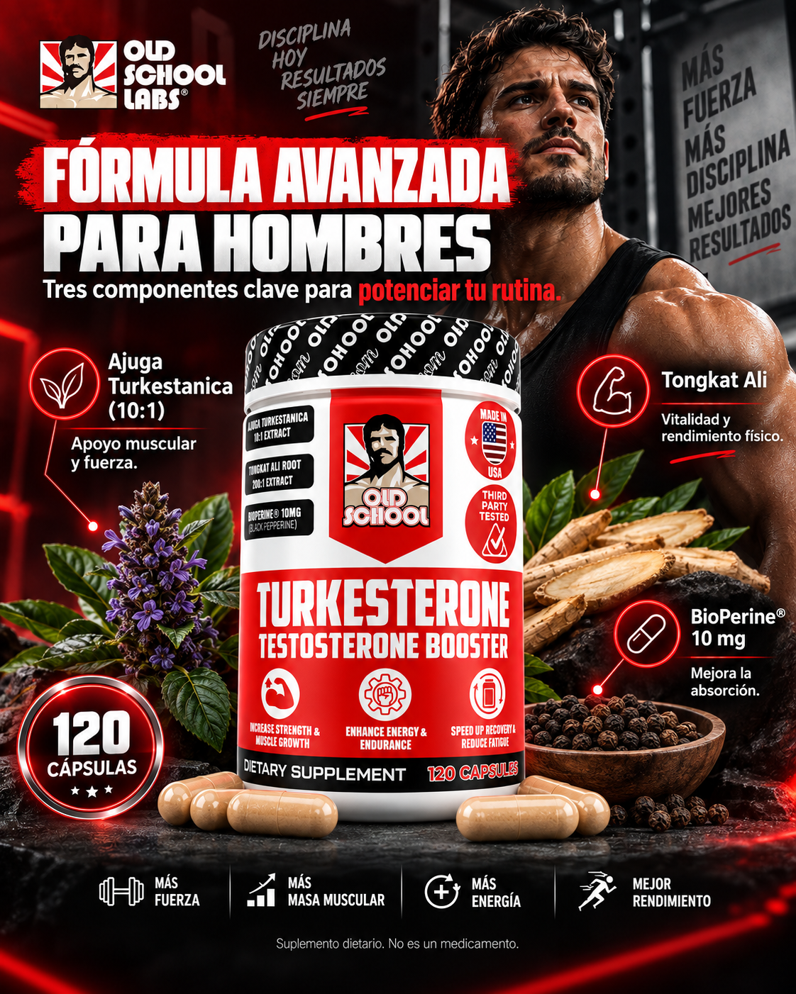 TURKESTERONE - Impulsa tu rendimiento y Transforma tu cuerpo