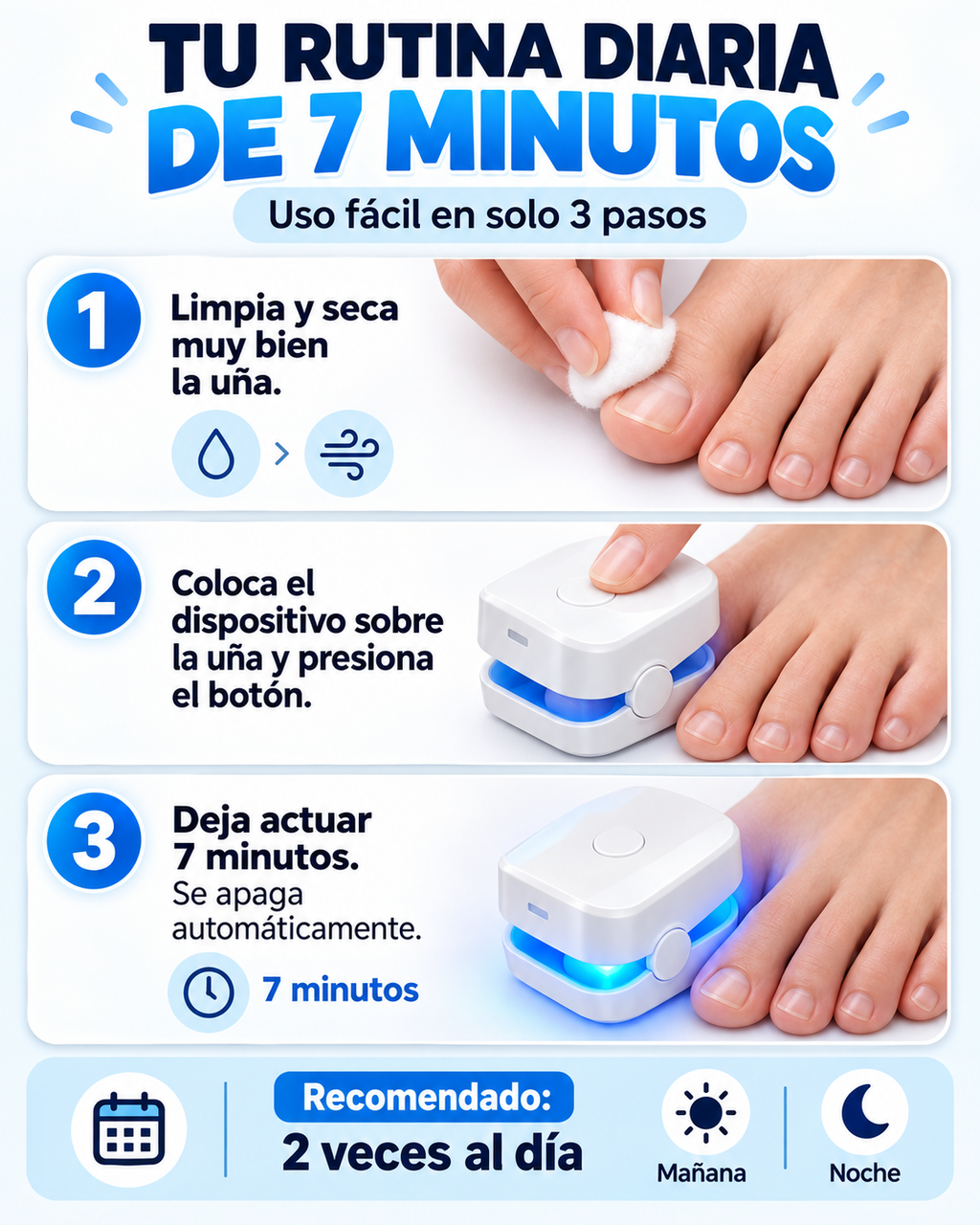 Lámpara Láser De Uñas - Elimina Hongos