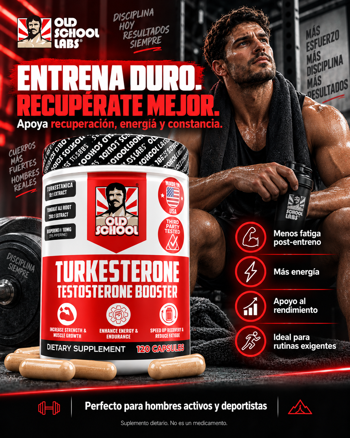 TURKESTERONE - Impulsa tu rendimiento y Transforma tu cuerpo