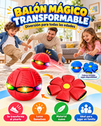 Balón Mágico Transformable - ¡Pasa de disco a pelota en segundos!