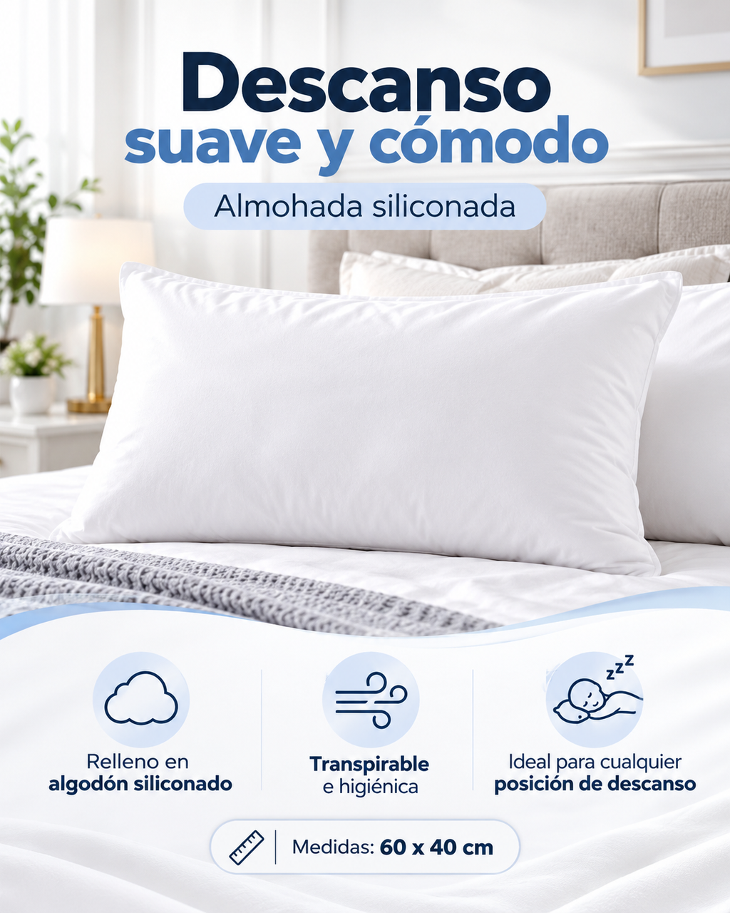 Almohada Siliconada Premium