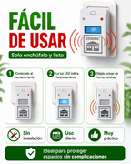 RIDDEX HOGAR SHIELD - Protección Electrónica Contra Plagas Sin Venenos