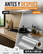 COCINANOVA - Papel Adhesivo de Aluminio - 5 Metros