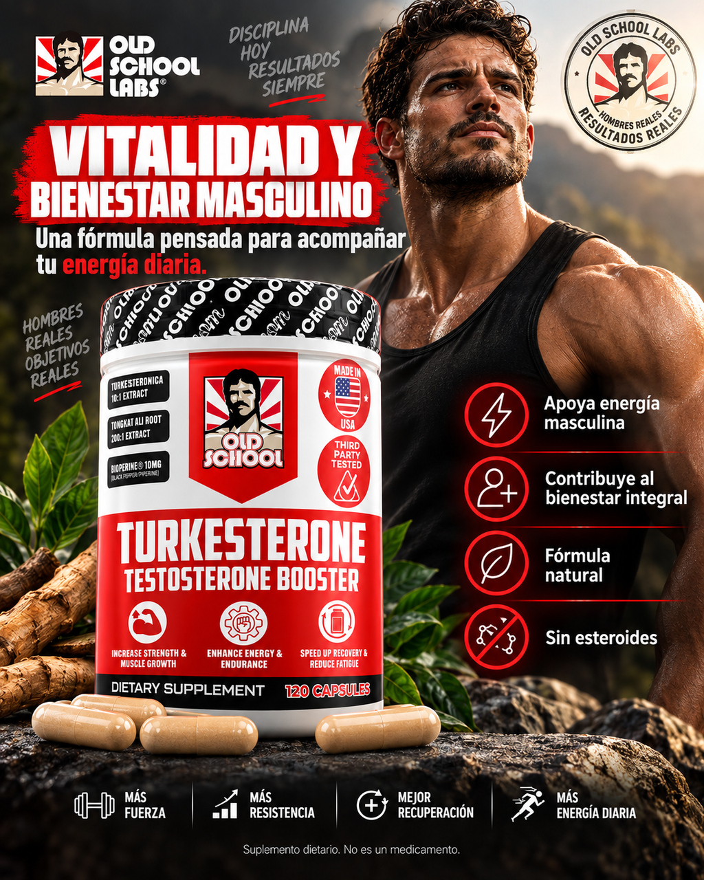 TURKESTERONE - Impulsa tu rendimiento y Transforma tu cuerpo