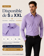Camisa Élite Classic – Manga Larga en Seda Mango