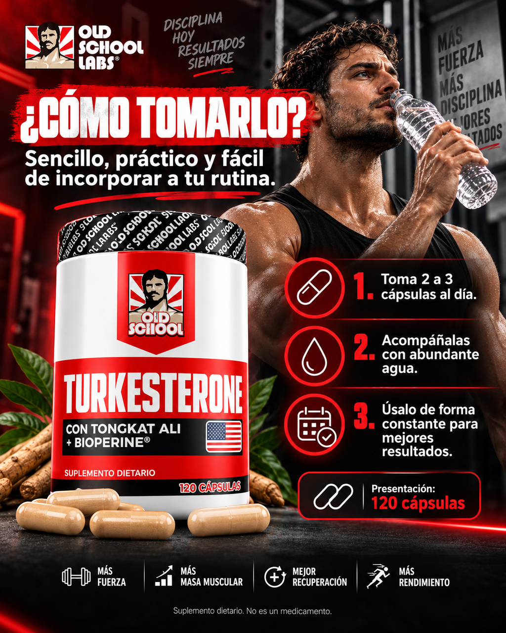 TURKESTERONE - Impulsa tu rendimiento y Transforma tu cuerpo