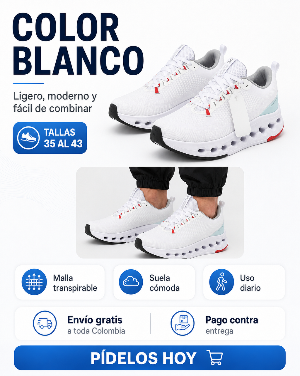Tenis AeroStep Pro – Comodidad y Estilo en Cada Paso