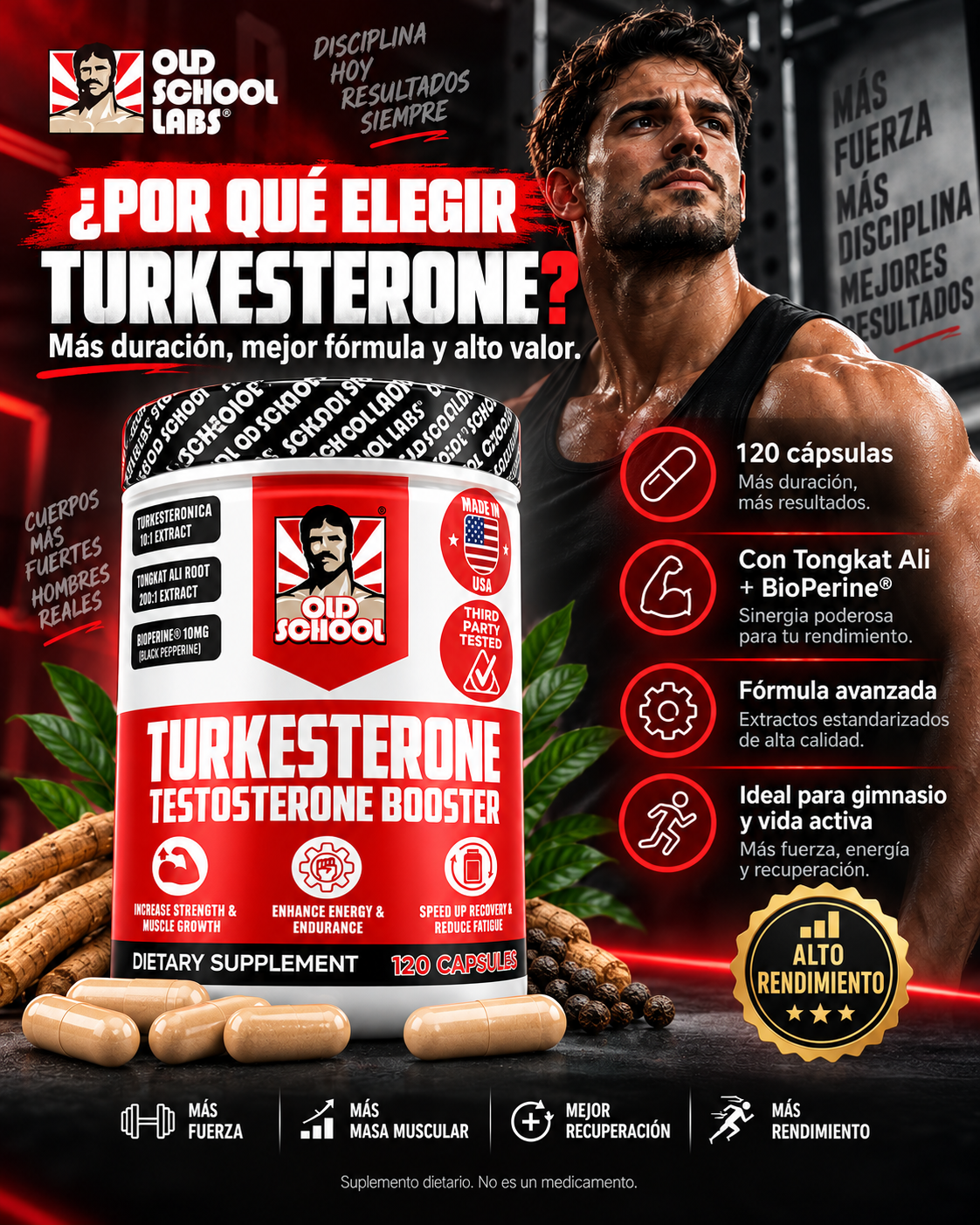 TURKESTERONE - Impulsa tu rendimiento y Transforma tu cuerpo