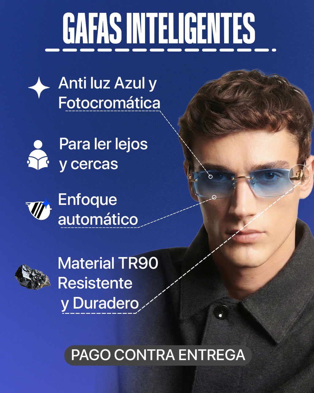 Combo 2 Gafas Optilux TR90 Fotocromatica