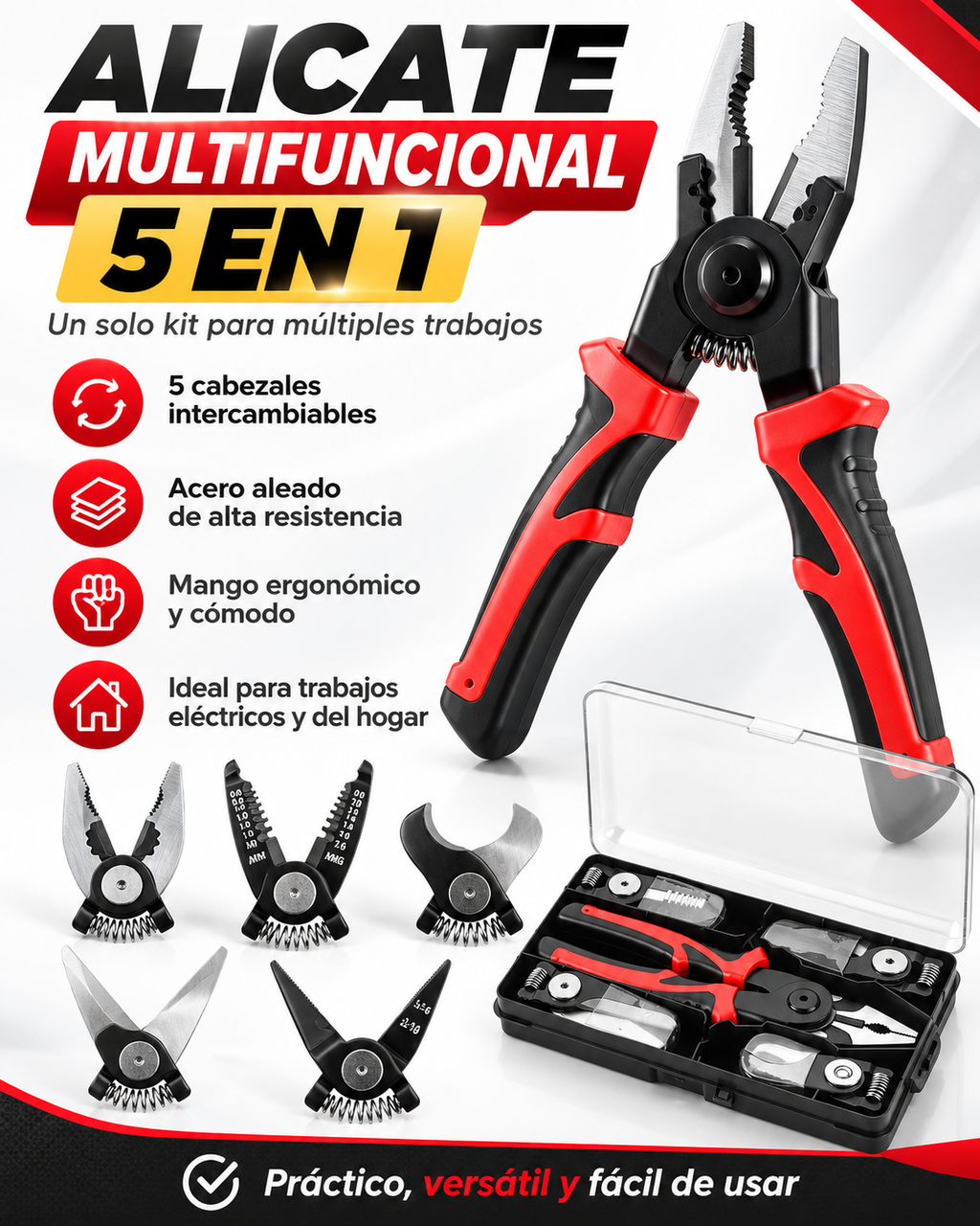 Alicate Multifuncional 5 En 1