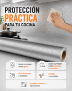 COCINANOVA - Papel Adhesivo de Aluminio - 2 Metros