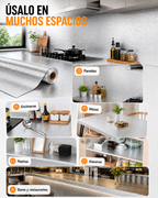 COCINANOVA - Papel Adhesivo de Aluminio - 2 Metros