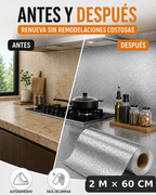 COCINANOVA - Papel Adhesivo de Aluminio - 2 Metros
