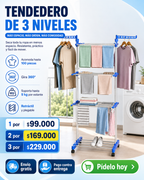 Tendedero de 4 Niveles con Ruedas