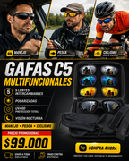 Gafas Deportivas C5 Multifuncionales: Máximo Rendimiento y Adaptabilidad