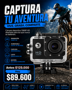 🔥 LIQUIDACIÓN DE STOCK: - CÁMARA GOPRO + FUNDA ULTRARRESISTENTE DE REGALO - [PROMOCIÓN DE CUMPLEAÑOS]